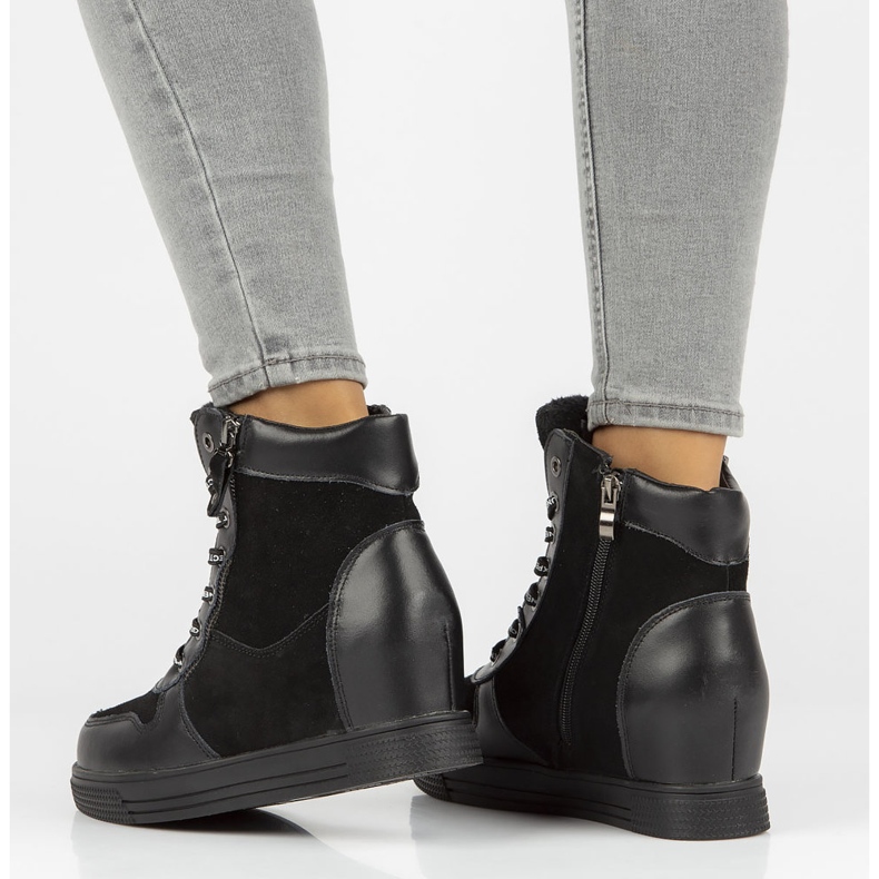 Kožne čizme Filippo DBT3148 / 21 Bk Crne crno 1