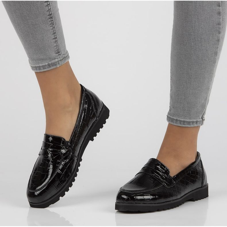 Kožne mokasine Filippo DP3172 / 21 Bk crne crno 1