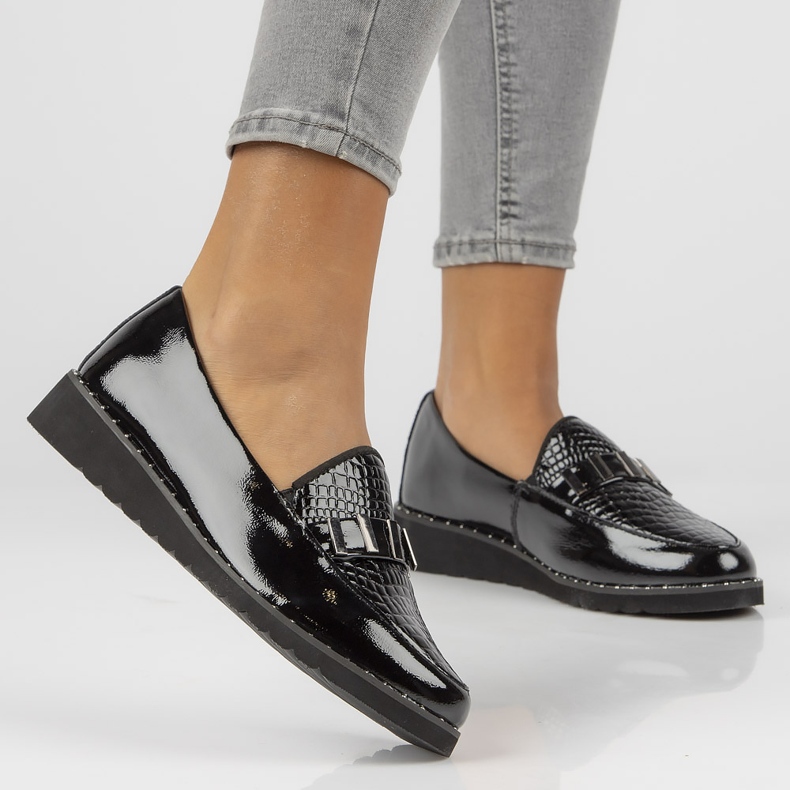 Kožne mokasine Filippo DP1515 / 22 Bk L crne crno 1