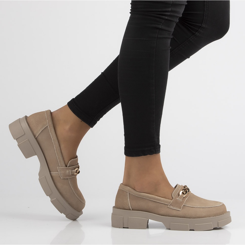 Kožne cipele Filippo DP3221 / 22 Bež 1