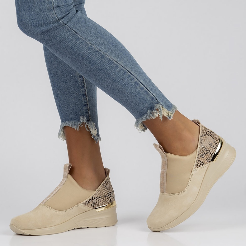 Kožne tenisice Filippo DP1689 / 22 Bež 1