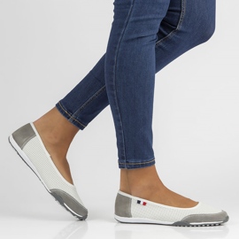 Kožne cipele Filippo DP142 / 22 Wh Gr bijelo-siva bijela 1