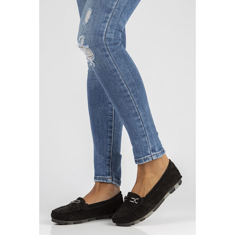 Kožne mokasinke Filippo DP1202 / 22 crne crna 1