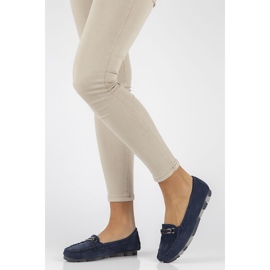 Kožne mokasinke Filippo DP1202 / 22 Nv tamnoplave tamnoplava 1