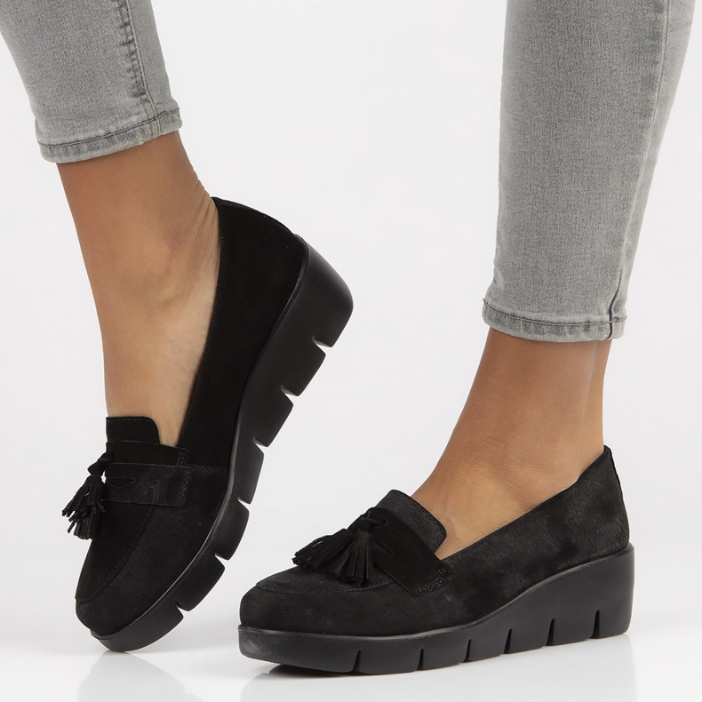 Kožne mokasinke Filippo DP3162 / 22 Bk Su crne crna 1