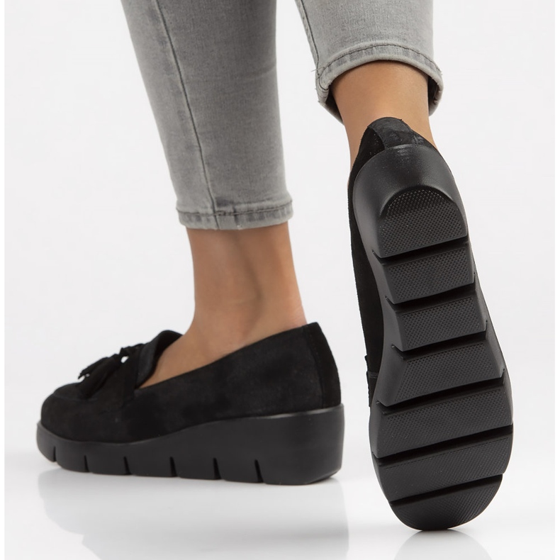 Kožne mokasinke Filippo DP3162 / 22 Bk Su crne crno 2