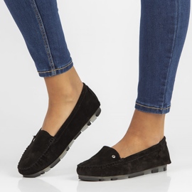 Kožne mokasinke Filippo DP2037 / 22 Bk crne crna 1