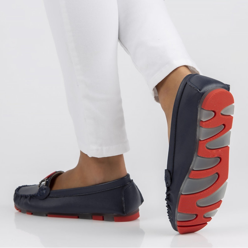 Kožne mokasinke Filippo DP3613 / 22 Nv Rd tamnoplave tamnoplava 2