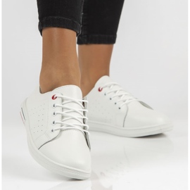 Kožne cipele Filippo DP3508 / 22 Wh bijele bijela 1