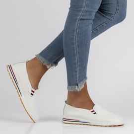 Kožne cipele Filippo DP3510 / 22 Wh bijele bijela 1