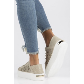 Kožne cipele FILIPPO DP3529 / 22 Go zlatne zlatni 1