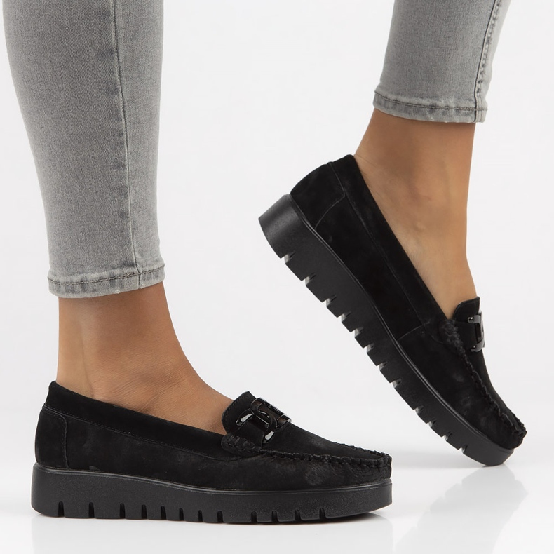 Kožne mokasine Filippo DP3334 / 22 Bk crne crno 2