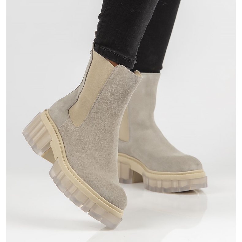 Sive čizme od antilopa Filippo 30328 siva 1