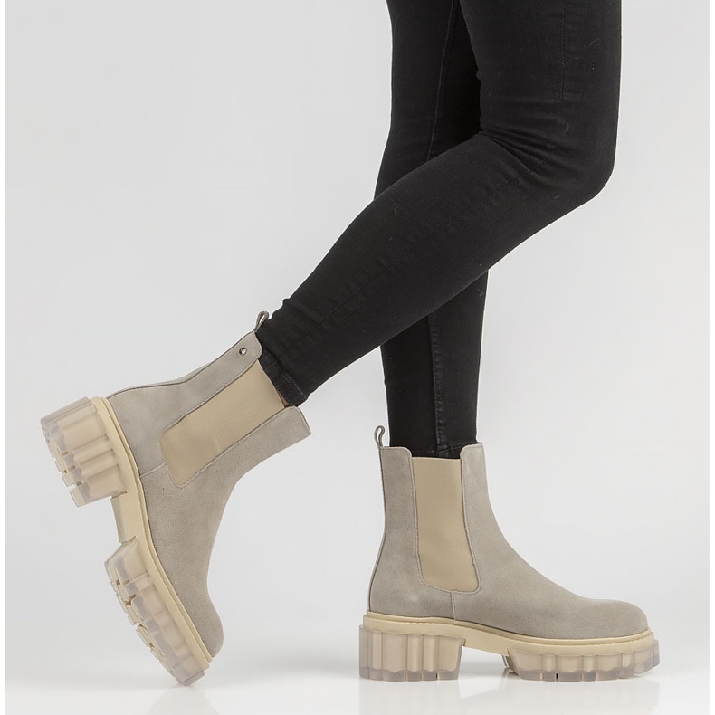 Sive čizme od antilopa Filippo 30328 siva 2