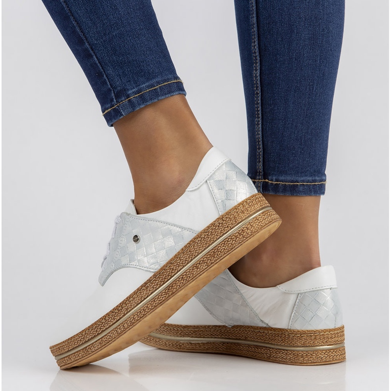 Kožne cipele Filippo 10123 bijele bijela 1