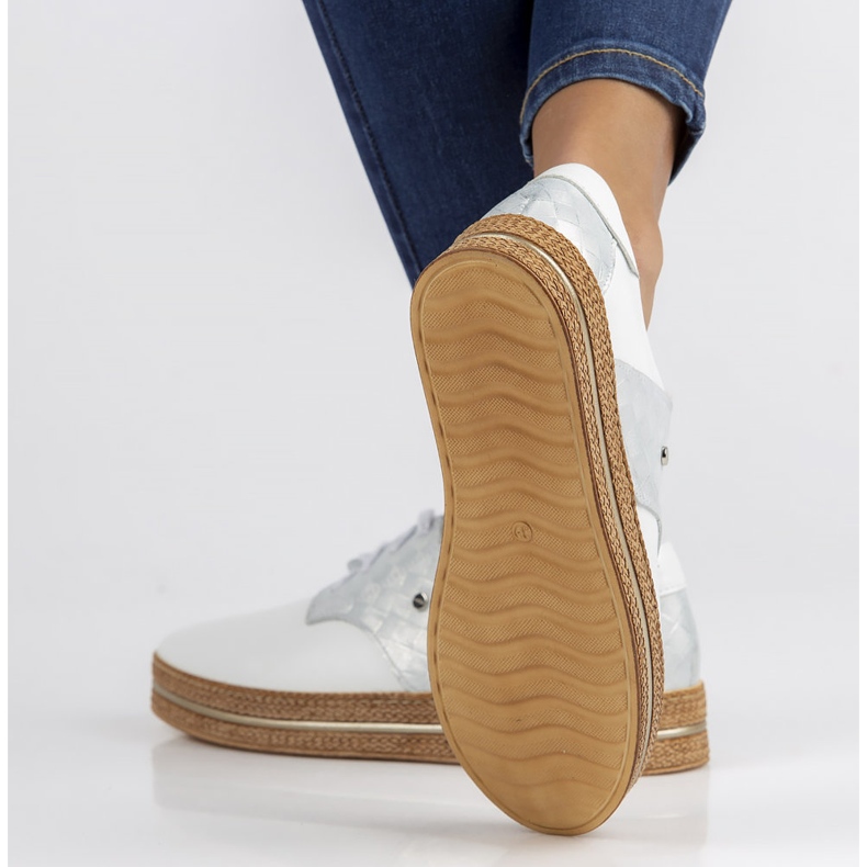 Kožne cipele Filippo 10123 bijele bijela 2