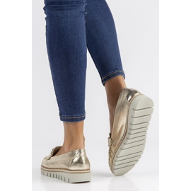 Kožne mokasinke Filippo 10134 zlato zlatni 2