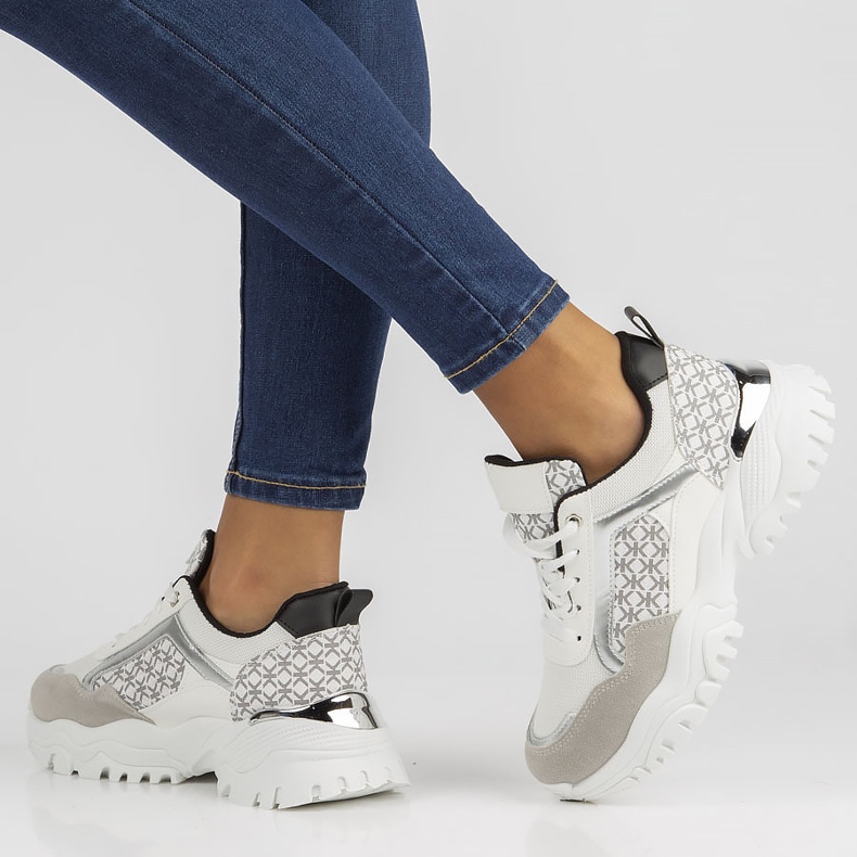 Tenisice Filippo BB116 bijele i crne bijela crna 2