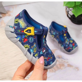 Befado Jr BEF2M tamnoplave papuče tamnoplava 1