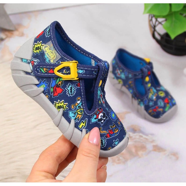 Befado Jr BEF2M tamnoplave papuče mornarsko plava 1