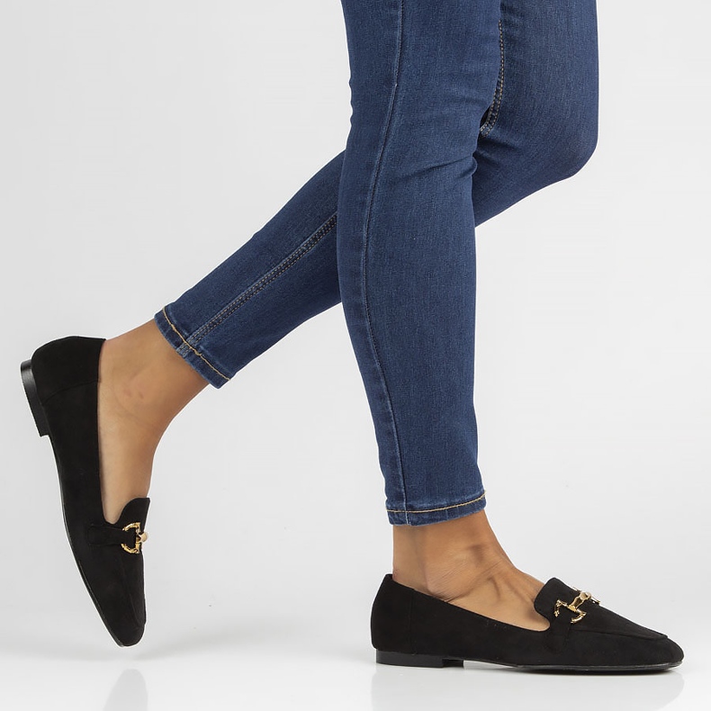 Crne mokasine Filippo QQ358 crno 1