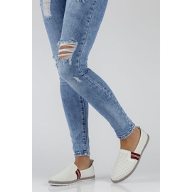 Kožne cipele Filippo DP2309 / 22 Wh bijele bijela 2