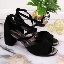 Sandale na post Potocki W WOL67A crne crna 2