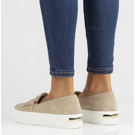 Kožne cipele Filippo DP3532 / 22 Bež 2