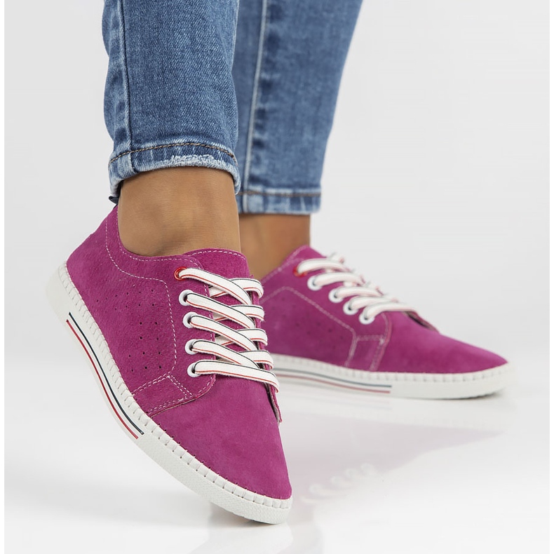 Kožne cipele Filippo DP3507 / 22 Fh fuksija ružičasta 2