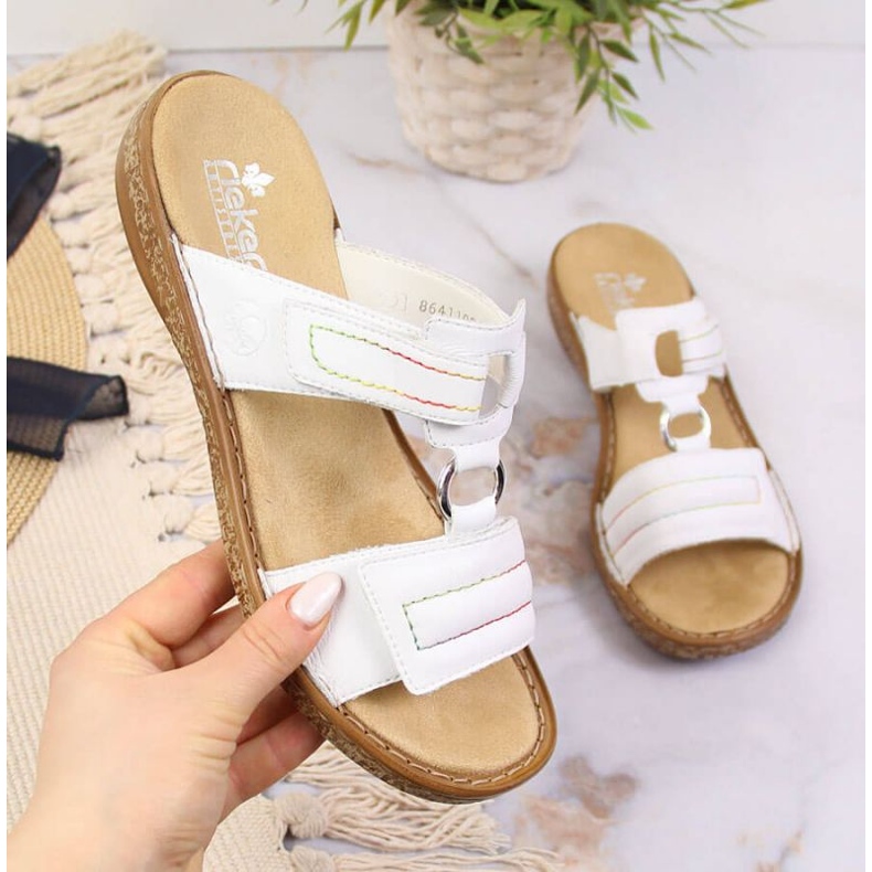 Čičak koža Rieker W RKR511 bijela 1