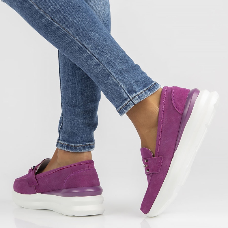 Kožne cipele Filippo DP3504 / 22 Fh fuksija ružičasta 1