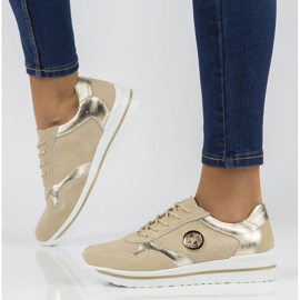 Kožne tenisice Filippo DP3544 / 22 Bež 2