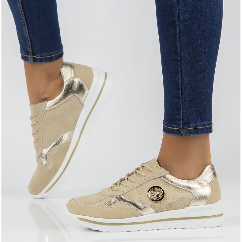 Kožne tenisice Filippo DP3544 / 22 Bež 2