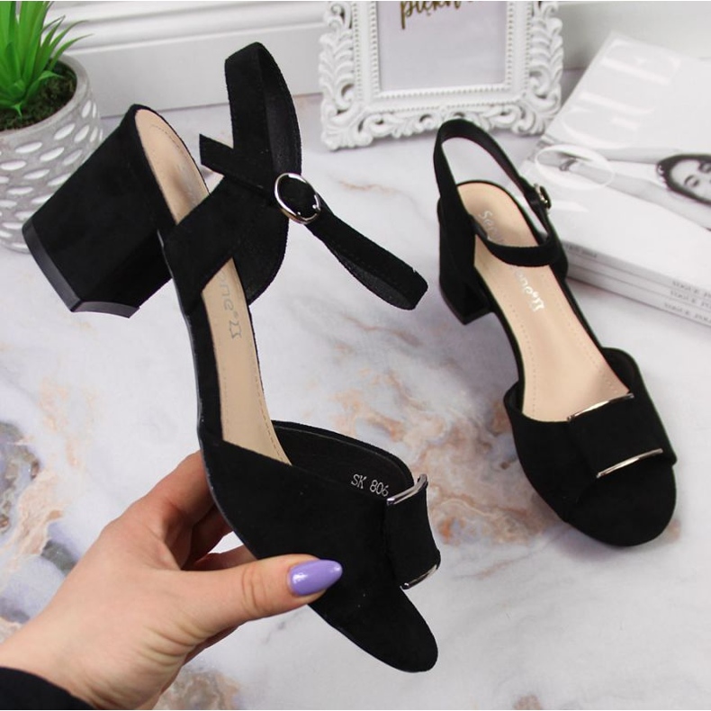 Sandale na post Sergio Leone W SK139E crne crna 1