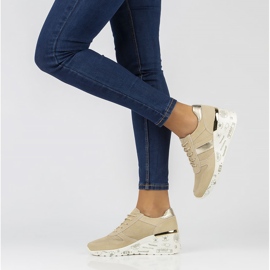 Kožne tenisice Filippo DP3550 / 22 Bež 2