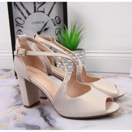 Sandale na biserni stup Sergio Leone W SK210D bež 2