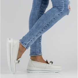 Kožne cipele Filippo DP3555 / 22 Wh bijele bijela 1