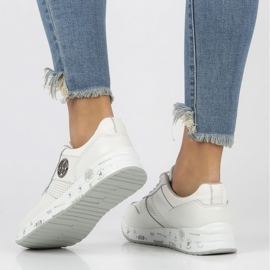 Kožne tenisice Filippo DP3542 / 22 Wh bijele bijela 1