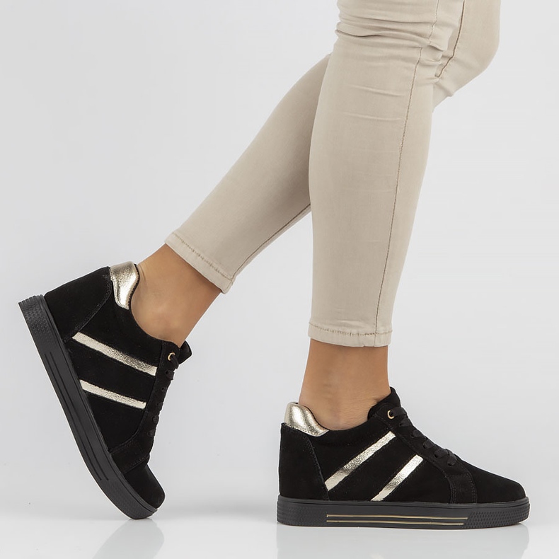 Kožne tenisice Filippo DP3549 / 22 Bk crne crna 1