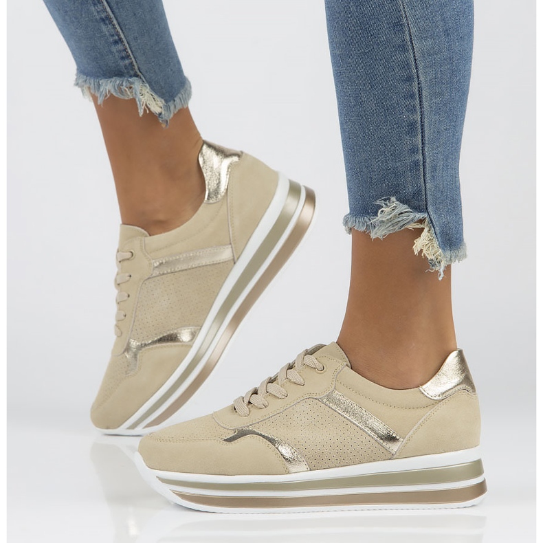 Kožne tenisice Filippo DP2004 / 22 Bež 1