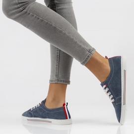 Kožne cipele Filippo DP3507 / 22 Nv tamnoplave tamnoplava 1