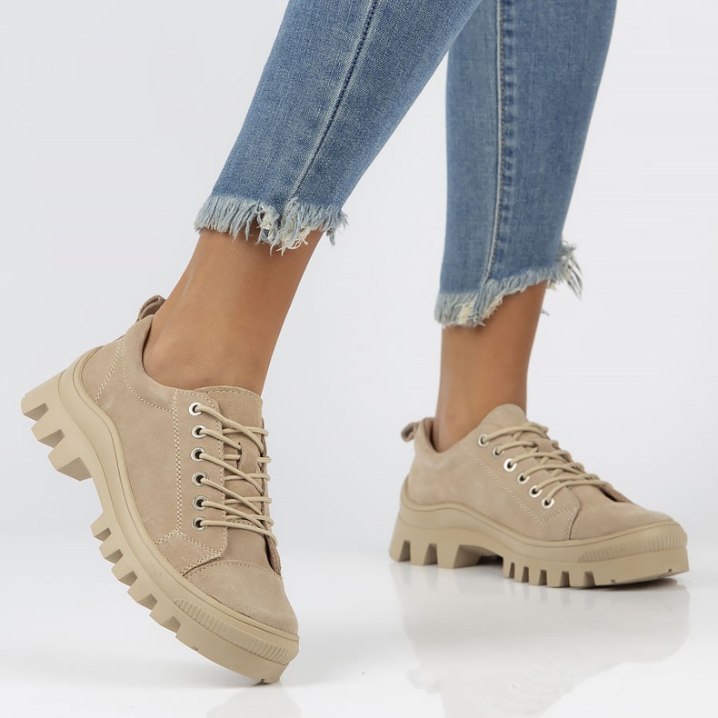 Kožne tenisice FILIPPO DP3522 / 22 Bež 1