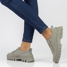 Kožne tenisice FILIPPO DP3522 / 22 Gr sive siva 1