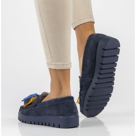 Kožne cipele Filippo DP3535 / 22 Nv tamnoplave mornarsko plava 2