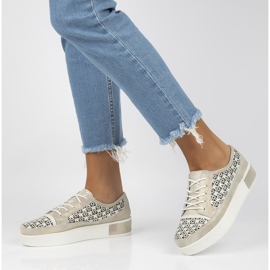 Kožne cipele FILIPPO DP2026 / 22 Go zlatne zlatna 2