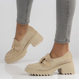 Cipele od antilopa Filippo 20107 bež 2