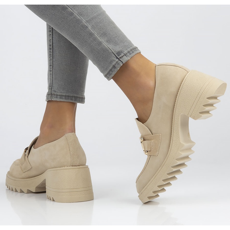 Cipele od antilopa Filippo 20107 bež 1