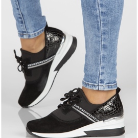 Kožne tenisice Filippo DP1388 / 22 Bk crne crno 1