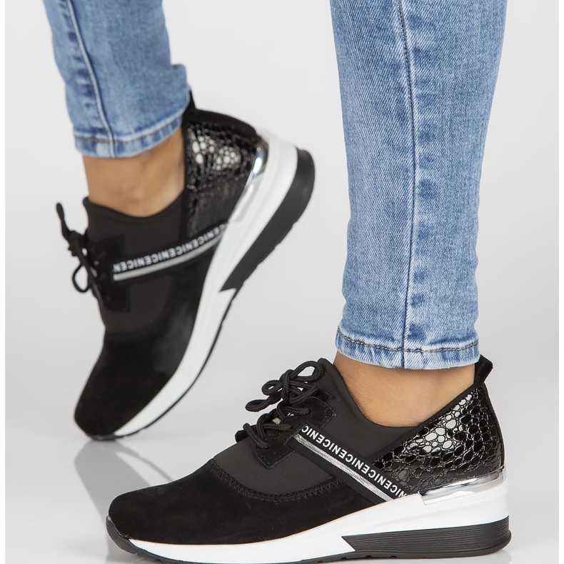 Kožne tenisice Filippo DP1388 / 22 Bk crne crna 1