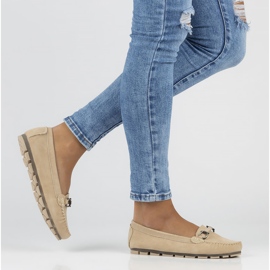 Kožne mokasinke Filippo DP3613 / 22 Bež 1